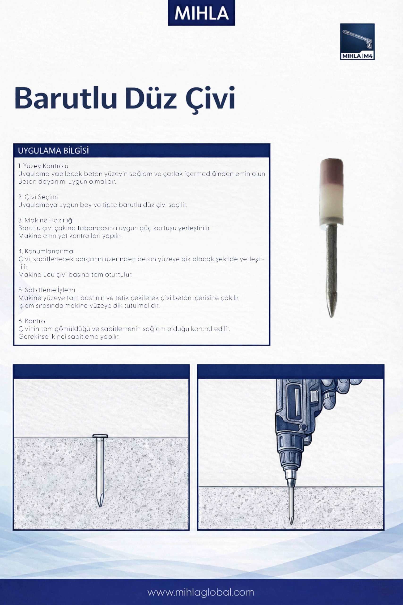 Barutlu Düz Çivi