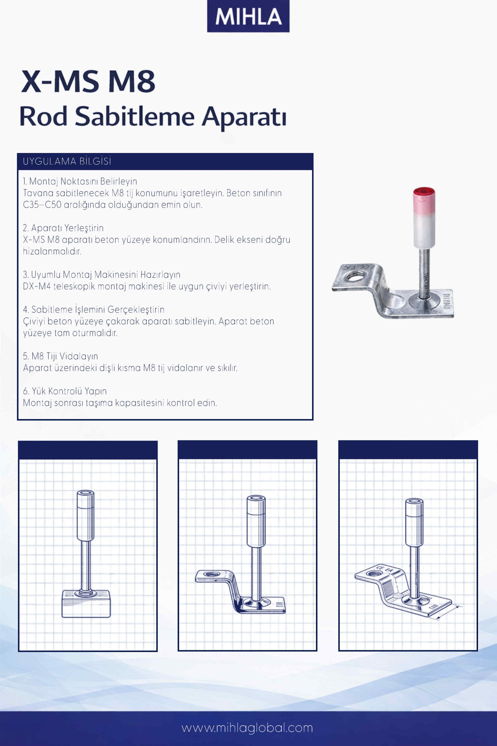X-Ms M8 Rod Sabitleme Aparatı