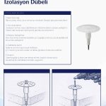 Yerden Isıtma Çivi Ve İzalasyon Dübeli