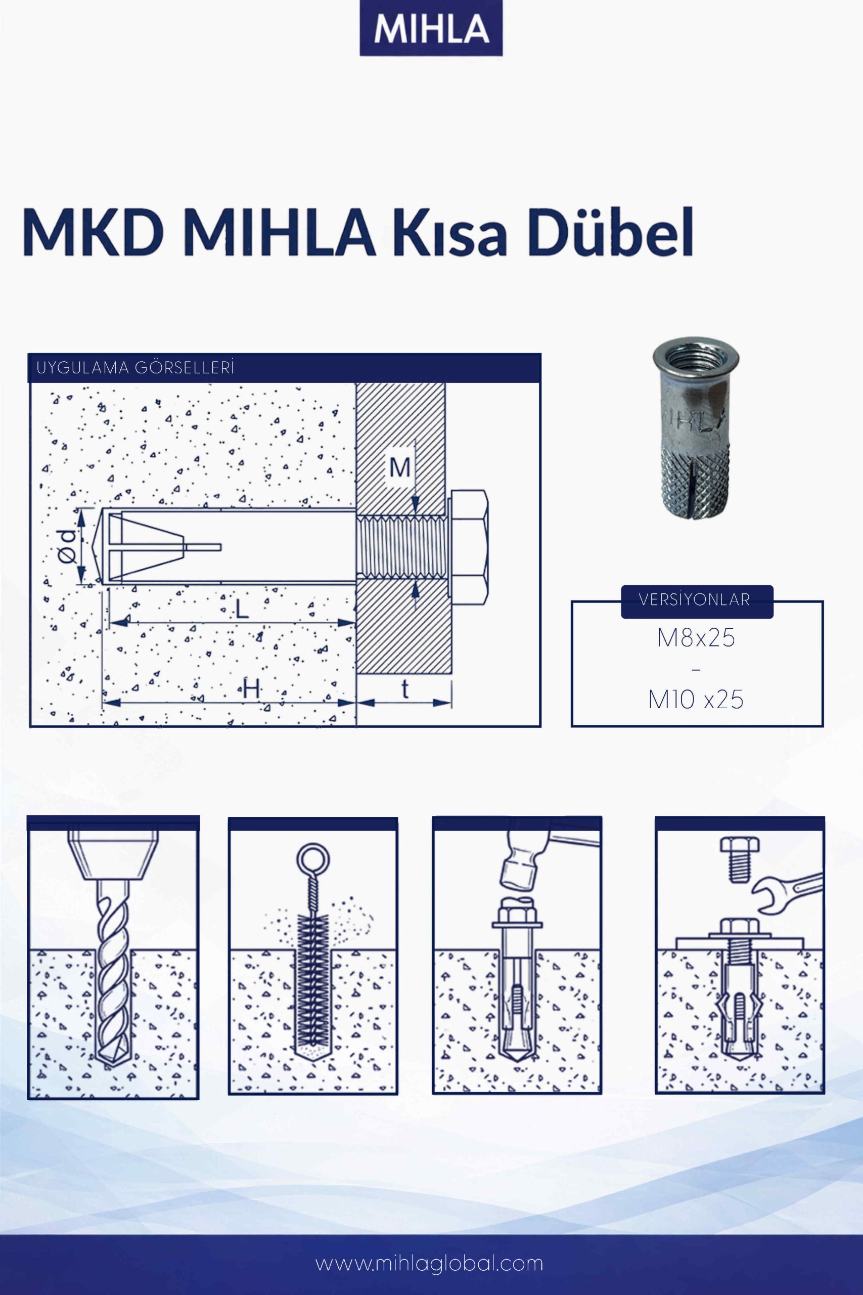 MKD MIHLA Kısa Dübel