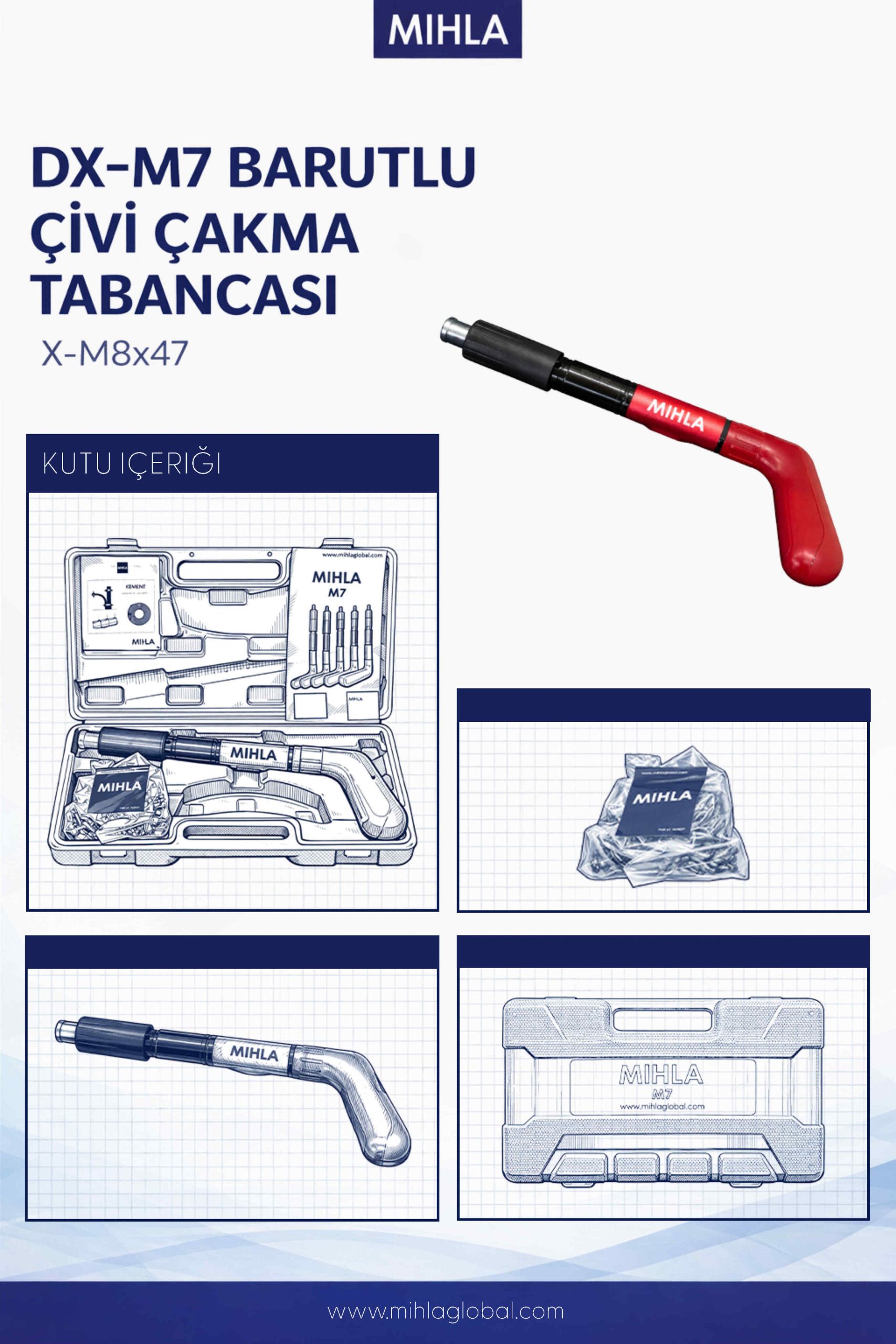 Dx-M7 Barutlu Çivi Çakma Makiesi